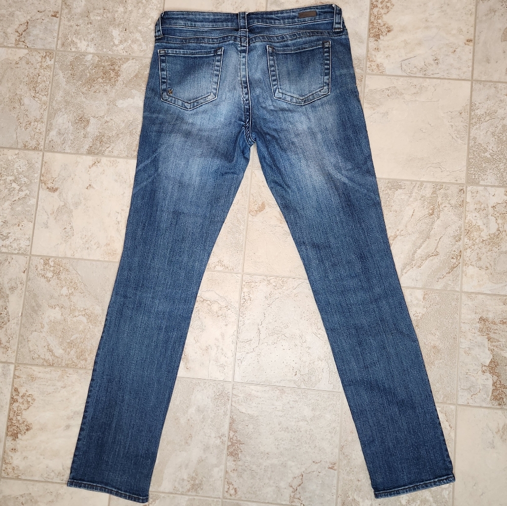 Kut From The Kloth Jeans Straight Leg Light Wash Size 6L Cotton Spandex - Picture 3 of 6